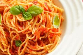 Pâtes aux tomates et poivrons au Thermomix