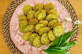 Sablés apéritifs ail des ours et beaufort au Thermomix