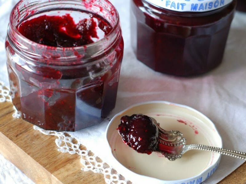 Confiture de framboises et de mûres au Thermomix