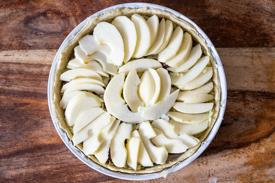 Tarte boudin noir pommes Thermomix