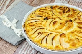 Tarte au boudin noir et aux pommes au Thermomix