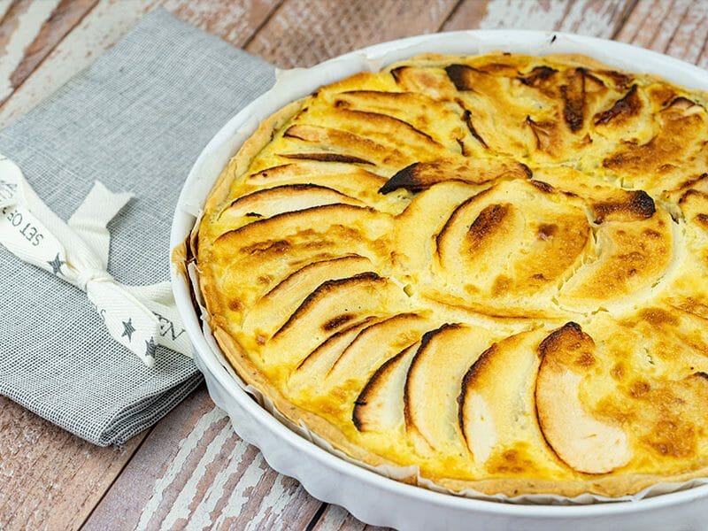 Tarte au boudin noir et aux pommes au Thermomix