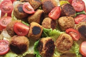 Boulettes d’aubergines aux pois chiches au Thermomix