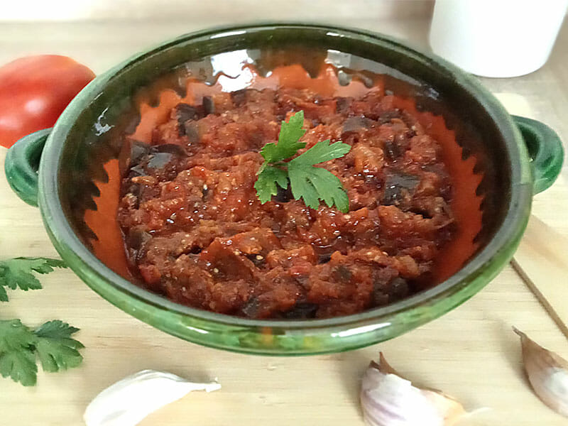 Mijoté d’aubergines à la tomate au Thermomix