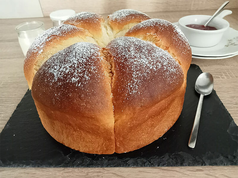 Brioche au yaourt et à la vanille au Thermomix