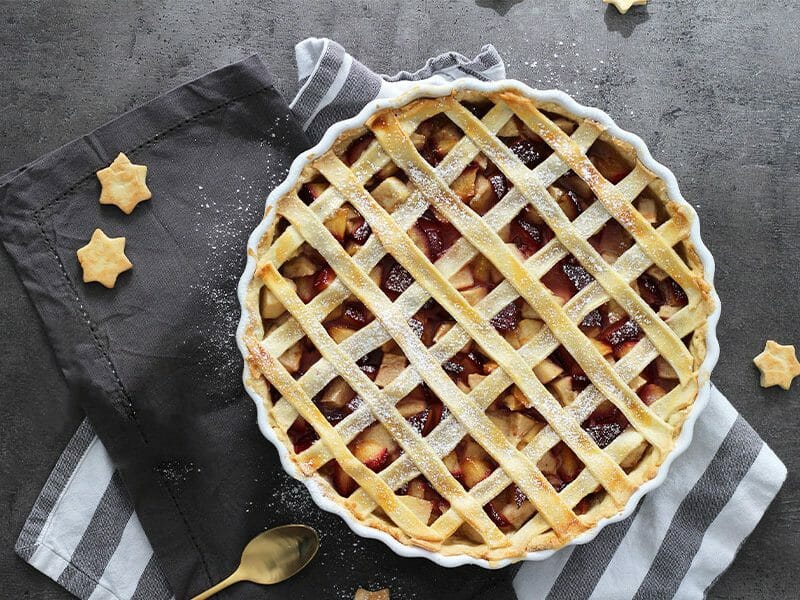 Tarte aux prunes et poires au Thermomix