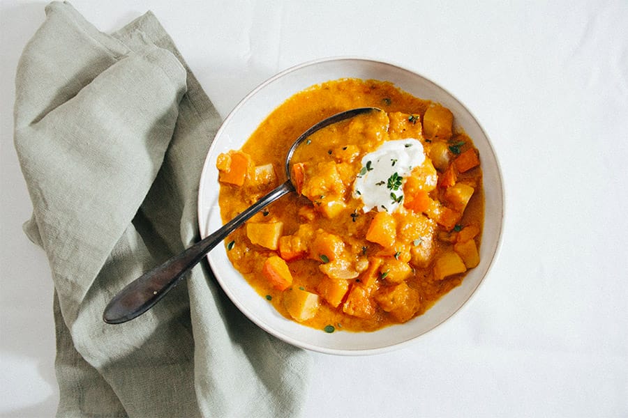Goulasch de potiron et pommes de terre au Thermomix