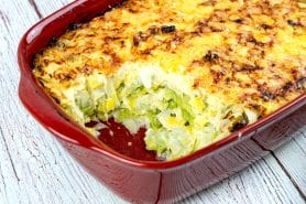 Gratin de ravioles aux poireaux au Thermomix