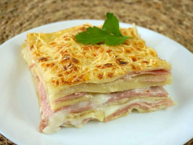 Lasagnes jambon - fromage au Thermomix - Cookomix