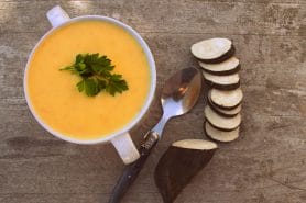 Velouté de radis noir et carottes au Thermomix