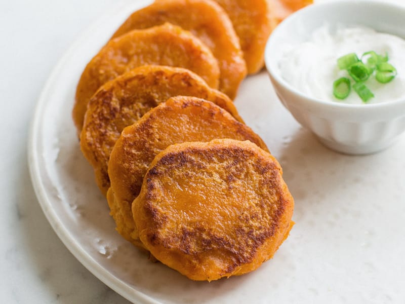 Pancakes à la patate douce au Thermomix