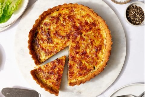 Quiche fenouil, chèvre et chorizo