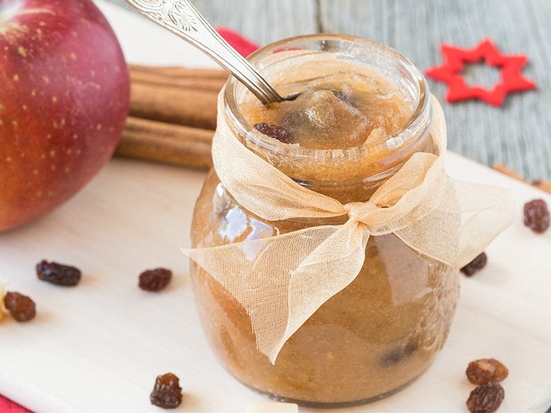 Confiture de pomme, cannelle et raisins sec au Thermomix