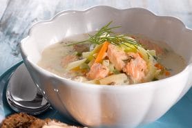 Soupe de saumon à la finlandaise au Thermomix