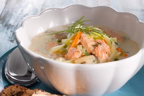 Soupe de saumon à la finlandaise