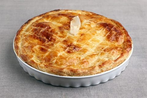 Tourte aux cuisses de canard confites et champignons