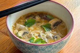 Soupe curry-coco aux champignons au Thermomix