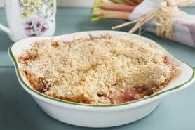 Crumble à la rhubarbe au Thermomix