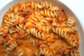 Fusilli aux tomates et au chorizo au Thermomix