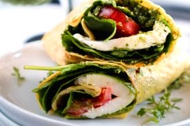 Wraps tomates, mozzarella et basilic au Thermomix