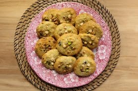 Cookies pistache, chocolat blanc et cranberries au Thermomix