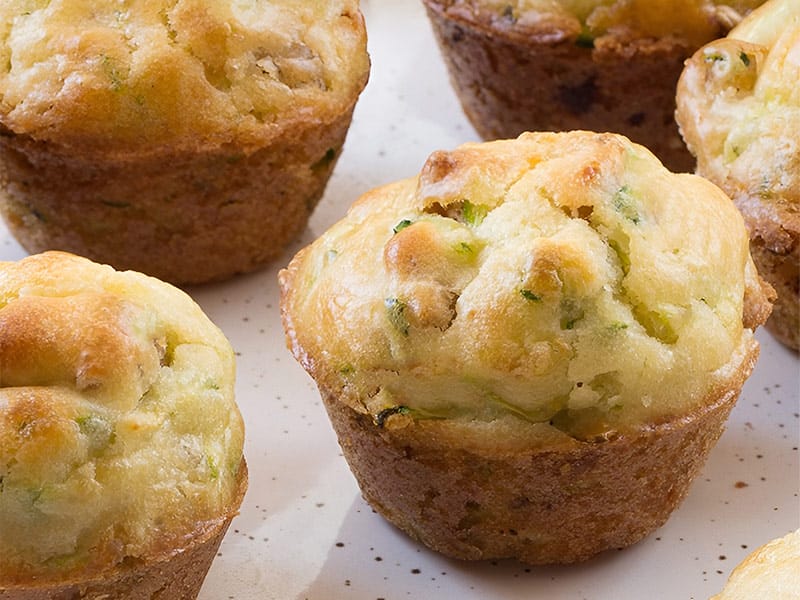 Muffins courgettes et pesto au Thermomix
