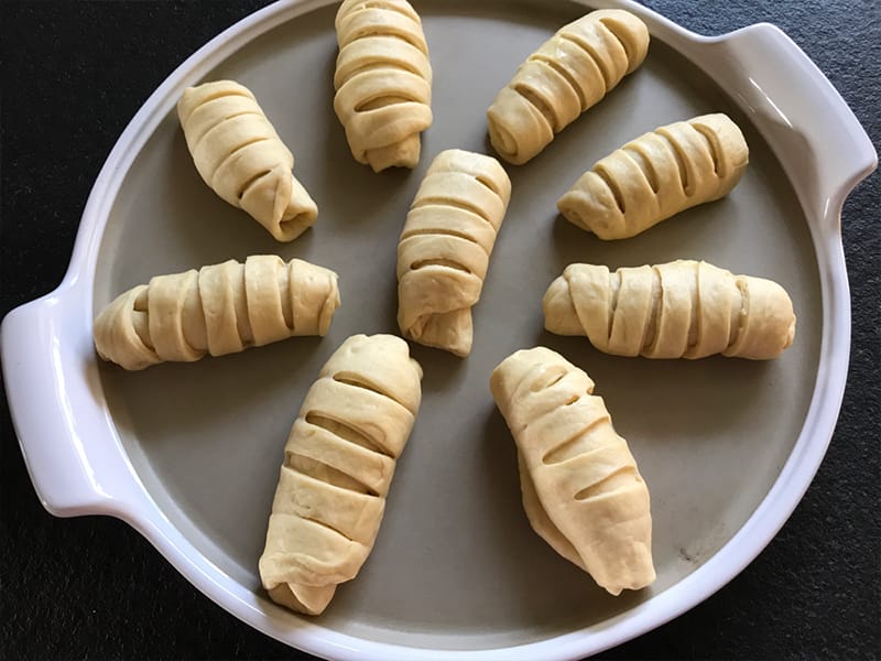 Rouler les briochettes