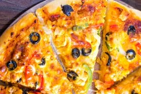 Pizza poulet tandoori au Thermomix