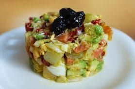 Salade pommes de terre, saumon et avocat au Thermomix