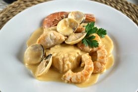 Cabillaud aux crevettes et palourdes au Thermomix
