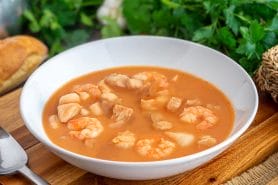 Velouté de lotte aux crevettes au Thermomix