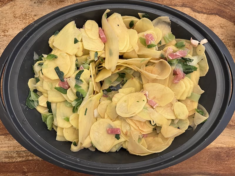 Mélange des ingrédients dans le Varoma