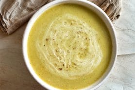 Potage brocoli et poireaux au Thermomix