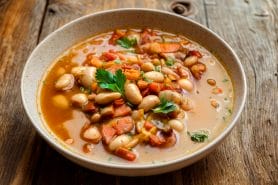 Mijoté d’haricots blanc légumes et chorizo au Thermomix