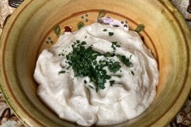 Mousseline de racines de persil au Thermomix