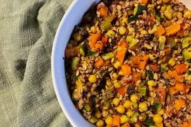 Bowl méditerranéen aux légumes et céréales au Thermomix