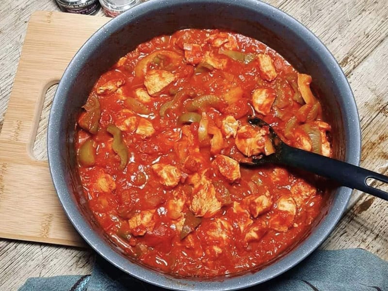 Escalopes de poulet basquaise au Thermomix