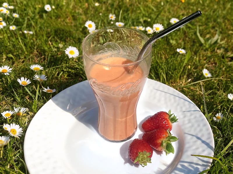 Smoothie mangue fraise au Thermomix