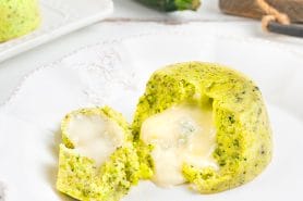 Petits flans courgettes coeur fondant au gorgonzola au Thermomix