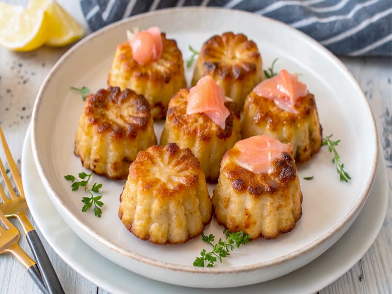 Cannelés au saumon fumé au Thermomix