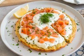 Galette de légumes et saumon fumé au Thermomix