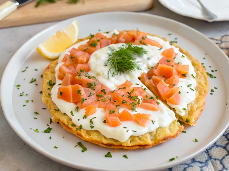 Galette de légumes et saumon fumé au Thermomix