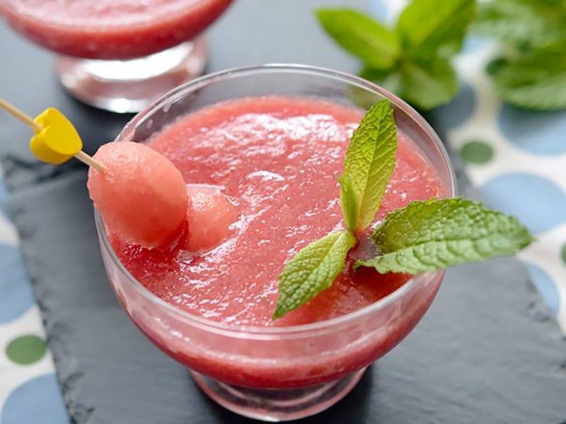 Gaspacho pastèque menthe au Thermomix