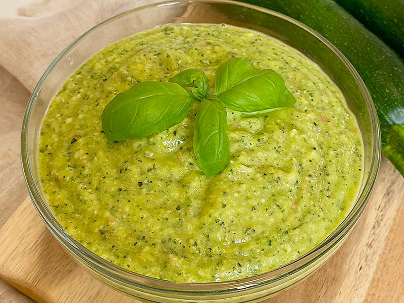 Pesto courgettes et basilic au Thermomix