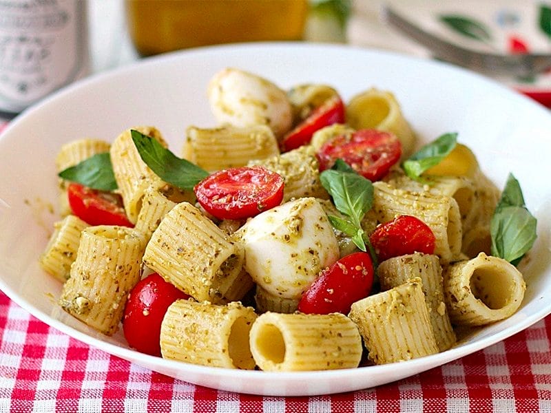 Salade de pâtes caprese au Thermomix