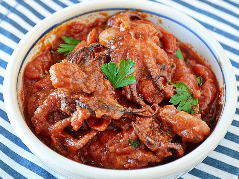 Mijoté de petits poulpes au Thermomix