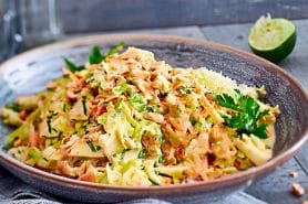 Salade de chou pointu, pomme et dattes au Thermomix