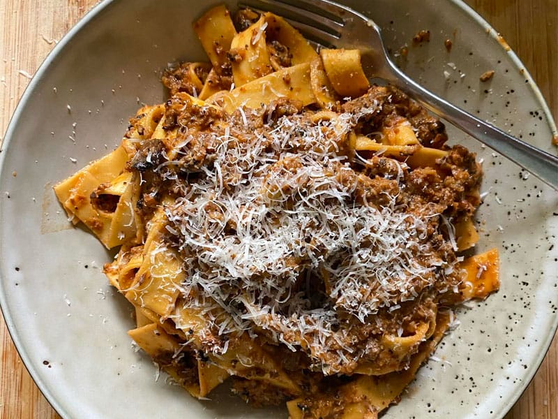 Bolognaise de champignons au Thermomix