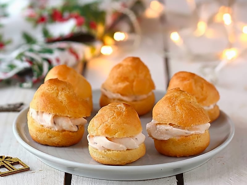 Choux à la crème de saumon au Thermomix