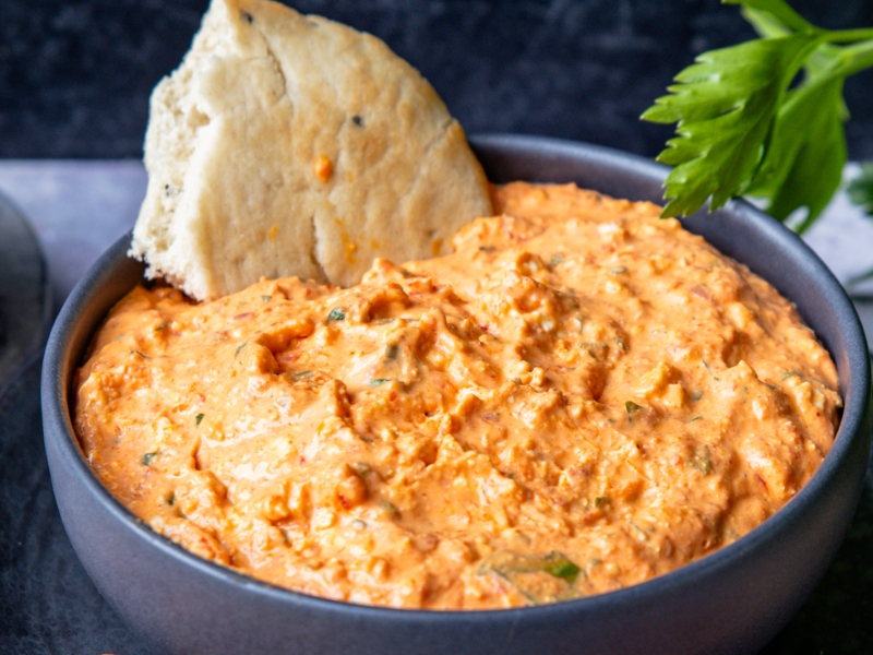 Tartinade feta, ajvar et persil au Thermomix